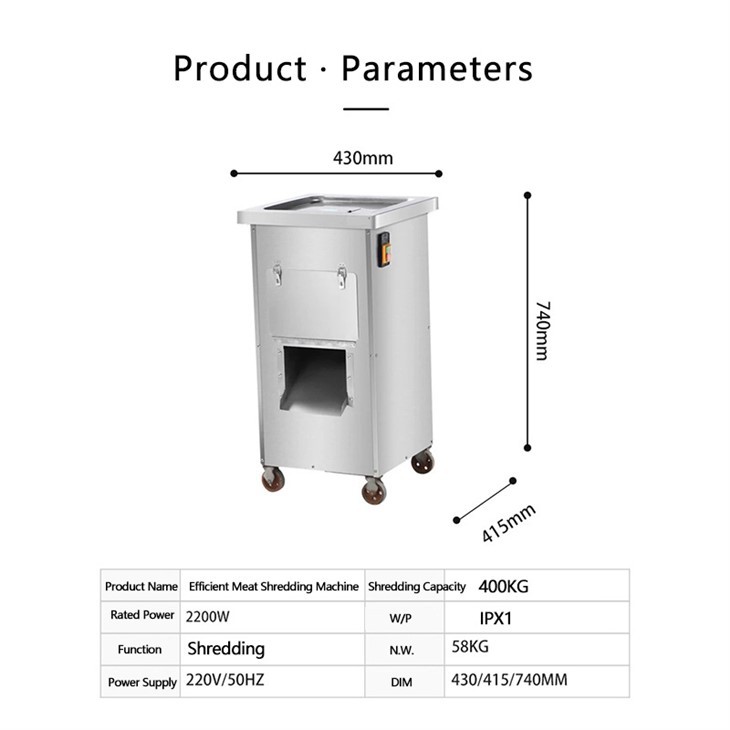 Efficient Meat Shredding Machine